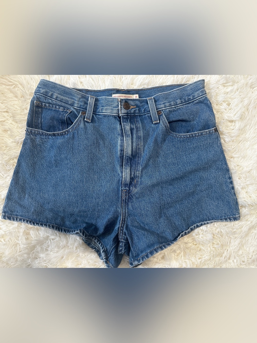 Levi's High-Waist Denim Mom Shorts